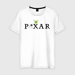 Футболка хлопковая мужская Pixar, цвет: белый