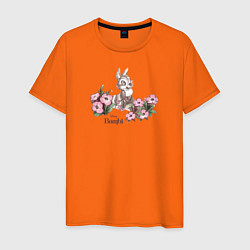 Футболка хлопковая мужская Thumper цвета оранжевый — фото 1