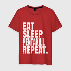 Мужская футболка EAT SLEEP PENTAKILL REPEAT