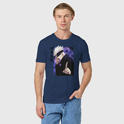 Футболка хлопковая мужская Магическая битва, цвет: тёмно-синий — фото 2
