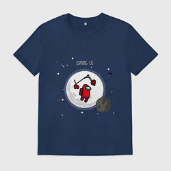 Мужская футболка Among us самокат фристайл