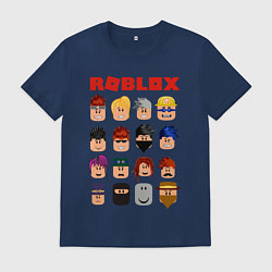 Футболка хлопковая мужская ROBLOX, цвет: тёмно-синий