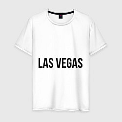 Футболка хлопковая мужская Las Vegas, цвет: белый