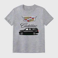 Футболка хлопковая мужская Cadillac, цвет: меланж