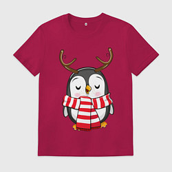 Мужская футболка Пингвин в шарфике