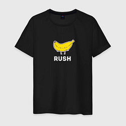 Футболка хлопковая мужская RUSH BANANA, цвет: черный