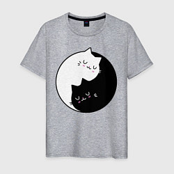 Мужская футболка Yin and Yang cats