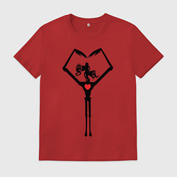 Мужская футболка Сиреноголовый Любовь