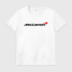 Футболка хлопковая мужская Формула 1 Макларен, цвет: белый