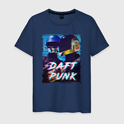 Футболка хлопковая мужская Daft Punk, цвет: тёмно-синий