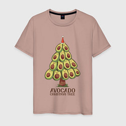 Мужская футболка Avocado Christmas Tree