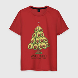 Мужская футболка Avocado Christmas Tree