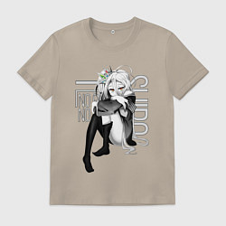 Футболка хлопковая мужская No Game No Life, цвет: миндальный