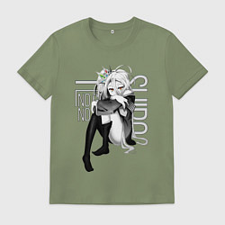 Футболка хлопковая мужская No Game No Life, цвет: авокадо