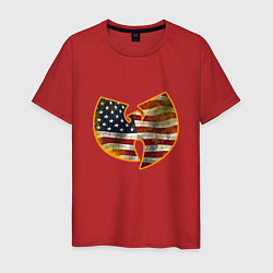 Футболка хлопковая мужская Wu-Tang USA, цвет: красный