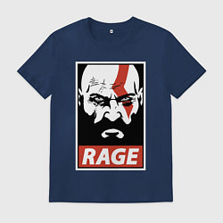 Футболка хлопковая мужская RAGE GOW, цвет: тёмно-синий