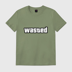 Футболка хлопковая мужская WASTED, цвет: авокадо