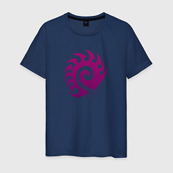 Мужская футболка Zerg logo Purple