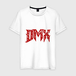Футболка хлопковая мужская DMX - Red & White, цвет: белый
