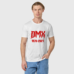 Футболка хлопковая мужская DMX - Rest In Peace, цвет: белый — фото 2