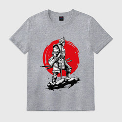 Мужская футболка Воин-самурай