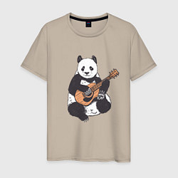 Мужская футболка Панда гитарист Panda Guitar