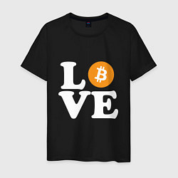 Мужская футболка LOVE BITCOIN БИТКОИН БИТОК