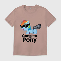 Мужская футболка Gangsta pony