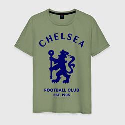 Футболка хлопковая мужская Chelsea Est. 1905, цвет: авокадо
