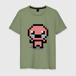 Футболка хлопковая мужская Pixel isaac, цвет: авокадо