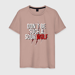 Мужская футболка Dont be such a sour wolf