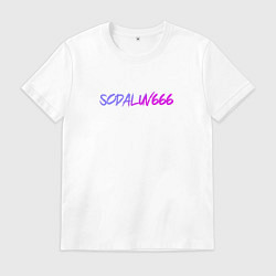 Футболка хлопковая мужская SODALUV, цвет: белый