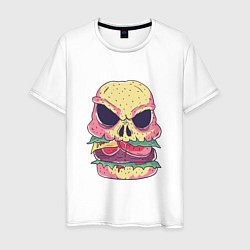 Мужская футболка Череп Бургер Skull Burger