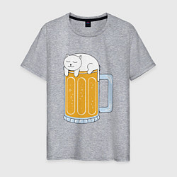 Мужская футболка Beer Cat