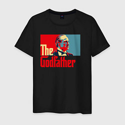 Футболка хлопковая мужская Godfather logo, цвет: черный