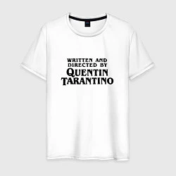 Футболка хлопковая мужская Quentin Tarantino, цвет: белый