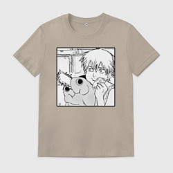 Мужская футболка Человек — бензопила