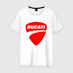 Мужская футболка DUCATI ДУКАТИ ЭМБЛЕМА