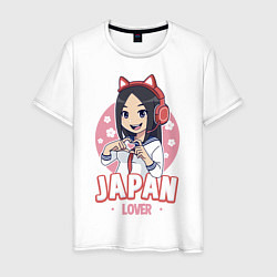 Мужская футболка Japan lover anime girl