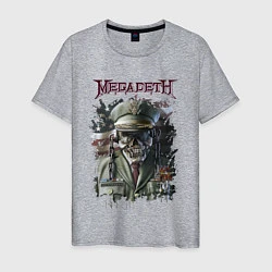 Футболка хлопковая мужская Megadeth Мегадеф Z, цвет: меланж