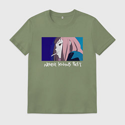 Мужская футболка Never knows best color