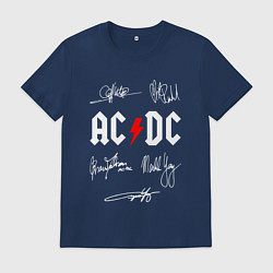 Мужская футболка AC DC АВТОГРАФЫ ИСПОЛНИТЕЛЕЙ
