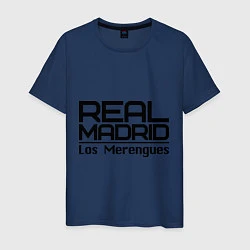 Футболка хлопковая мужская Real Madrid: Los Merengues, цвет: тёмно-синий