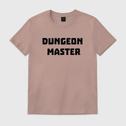 Футболка хлопковая мужская Dungeon Master, цвет: пыльно-розовый