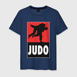 Футболка хлопковая мужская Judo, цвет: тёмно-синий