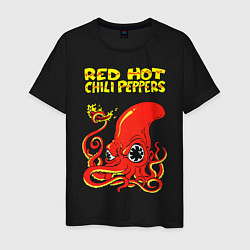 Футболка хлопковая мужская RED HOT CHILI PEPPERS, цвет: черный