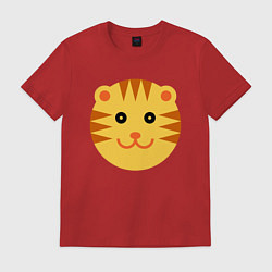 Футболка хлопковая мужская Sunny Tiger, цвет: красный