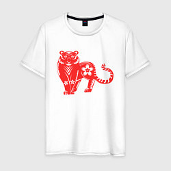 Футболка хлопковая мужская Red Tiger, цвет: белый