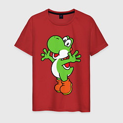 Футболка хлопковая мужская Yoshi, цвет: красный