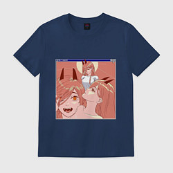 Мужская футболка Паувер из человек бензопила